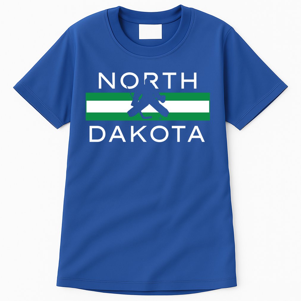 North Dakota Goalie Ice Hockey Player Coach Team State Gift Tall T-Shirt