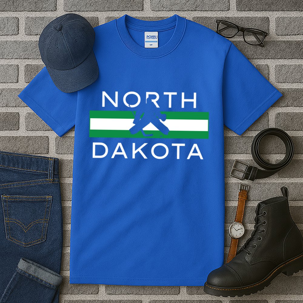 North Dakota Goalie Ice Hockey Player Coach Team State Gift Tall T-Shirt