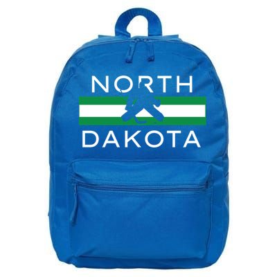 North Dakota Goalie Ice Hockey Player Coach Team State Gift 16 in Basic Backpack