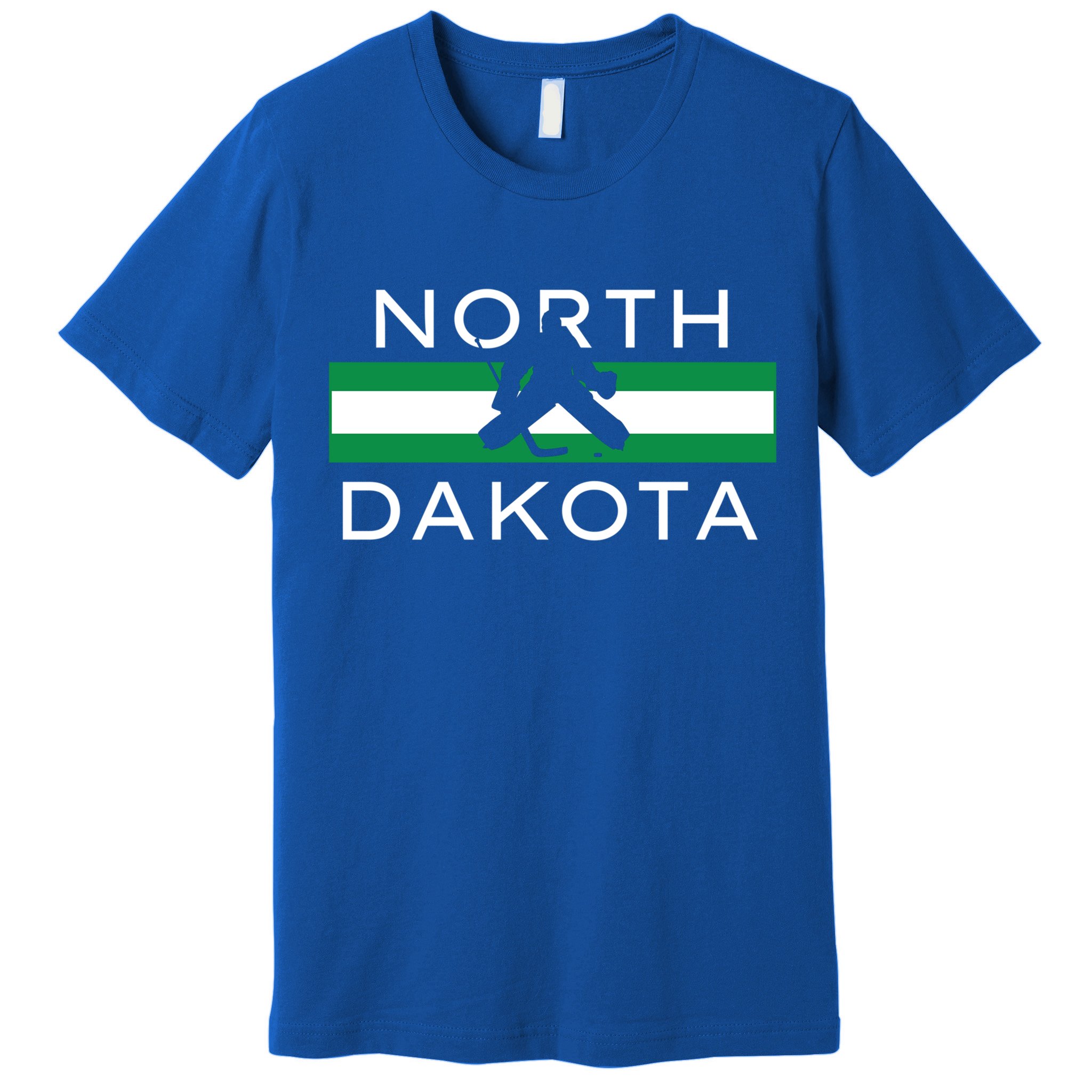 North Dakota Goalie Ice Hockey Player Coach Team State Gift Premium T-Shirt