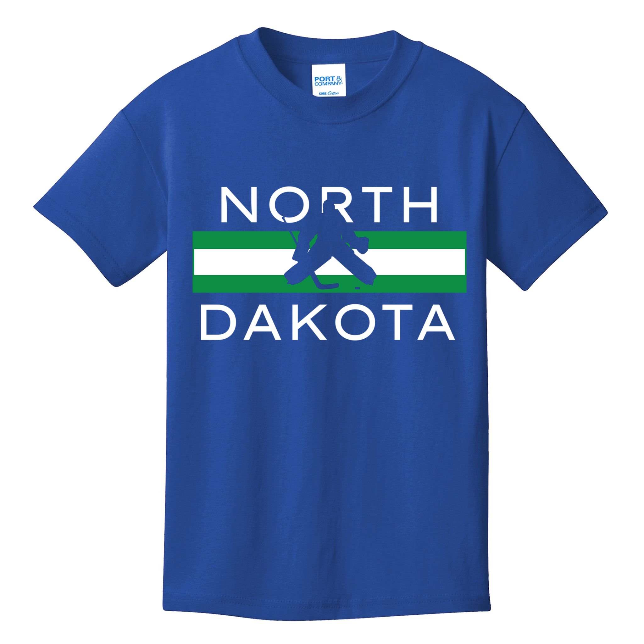 North Dakota Goalie Ice Hockey Player Coach Team State Gift Kids T-Shirt