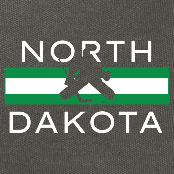 North Dakota Goalie Ice Hockey Player Coach Team State Gift Cotton Canvas Backpack
