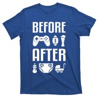 New Dad Gift Before After Funny Fatherhood Gift T-Shirt