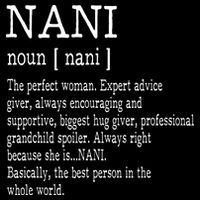 Nani Definition Grandma Mother Day Gifts Women Drawstring Bag