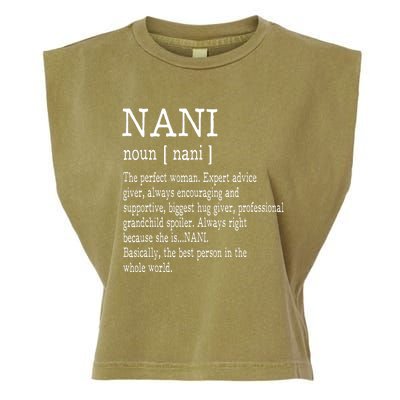 Nani Definition Grandma Mother Day Gifts Women Garment-Dyed Women's Muscle Tee