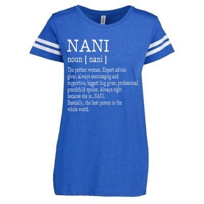 Nani Definition Grandma Mother Day Gifts Women Enza Ladies Jersey Football T-Shirt