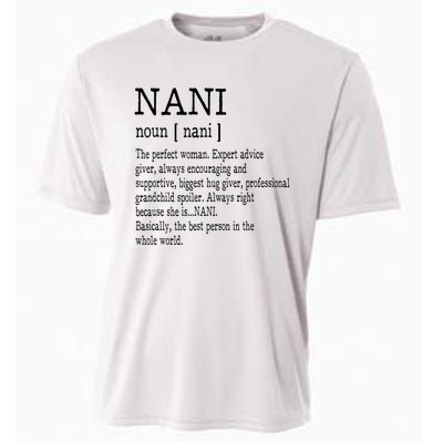 Nani Definition Grandma Mother Day Gifts Women Cooling Performance Crew T-Shirt