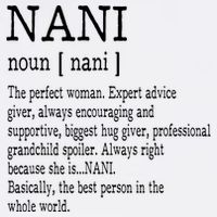 Nani Definition Grandma Mother Day Gifts Women Beanie