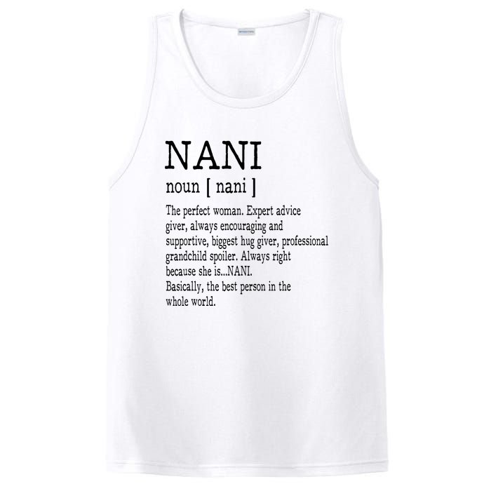 Nani Definition Grandma Mother Day Gifts Women PosiCharge Competitor Tank