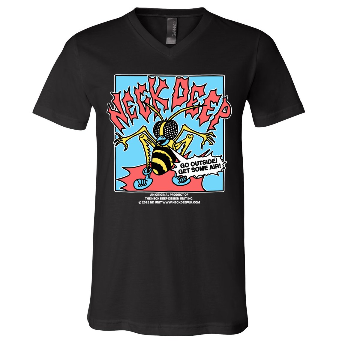 Neck Deep Go Outside Get Some Air V-Neck T-Shirt