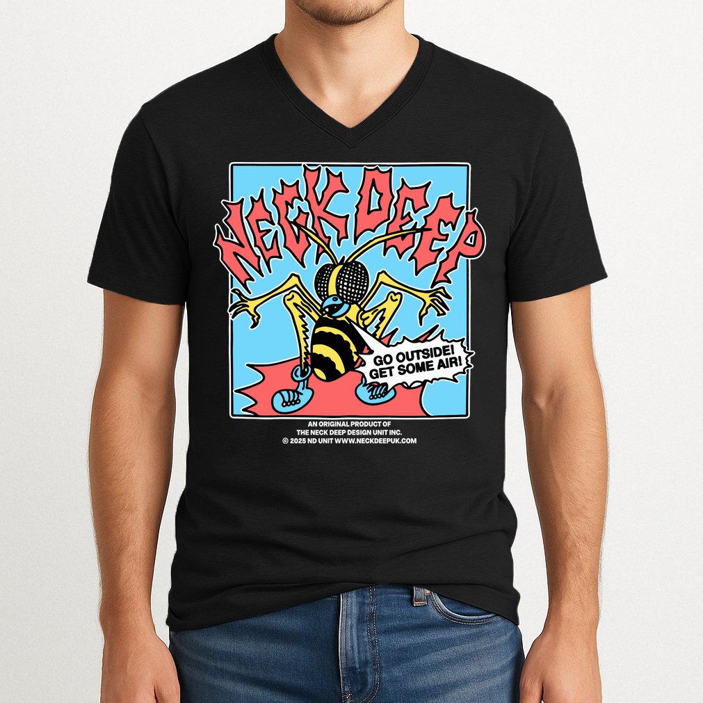 Neck Deep Go Outside Get Some Air V-Neck T-Shirt