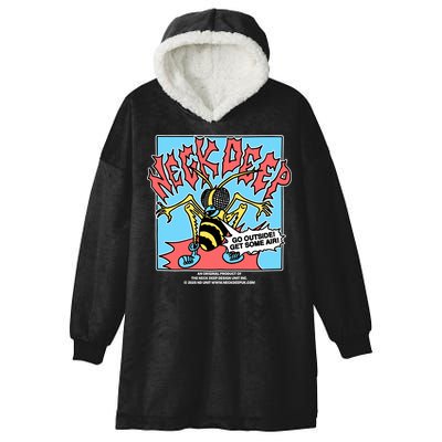 Neck Deep Go Outside Get Some Air Hooded Wearable Blanket
