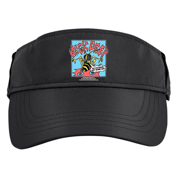 Neck Deep Go Outside Get Some Air Adult Drive Performance Visor
