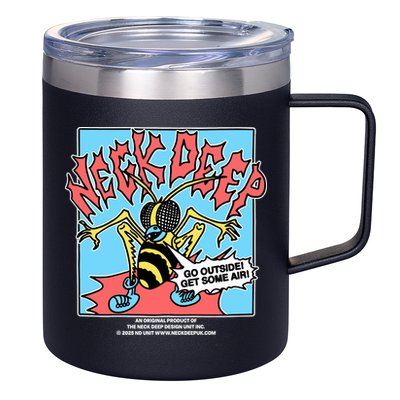 Neck Deep Go Outside Get Some Air 12oz Stainless Steel Coffee Mug