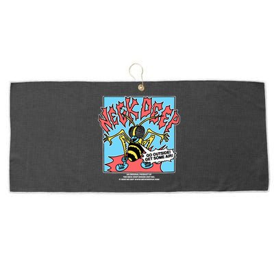 Neck Deep Go Outside Get Some Air Large Microfiber Waffle Golf Towel
