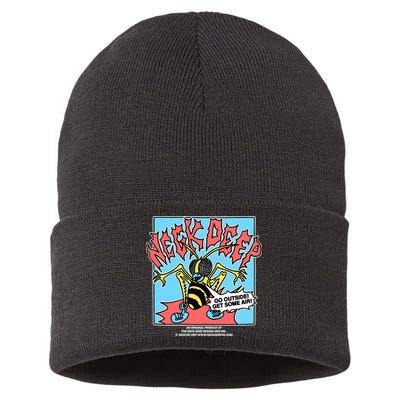 Neck Deep Go Outside Get Some Air Sustainable Knit Beanie
