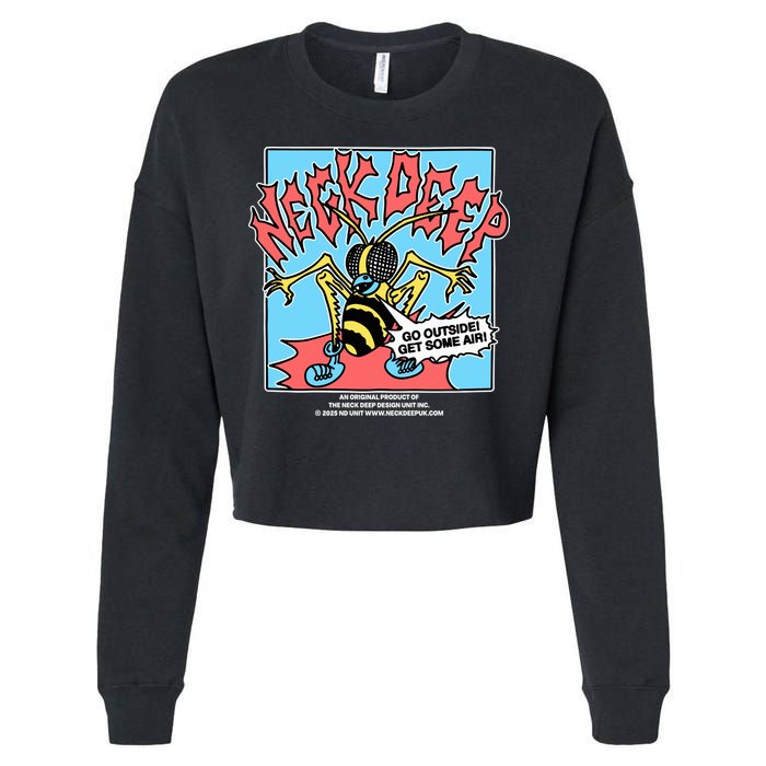 Neck Deep Go Outside Get Some Air Cropped Pullover Crew