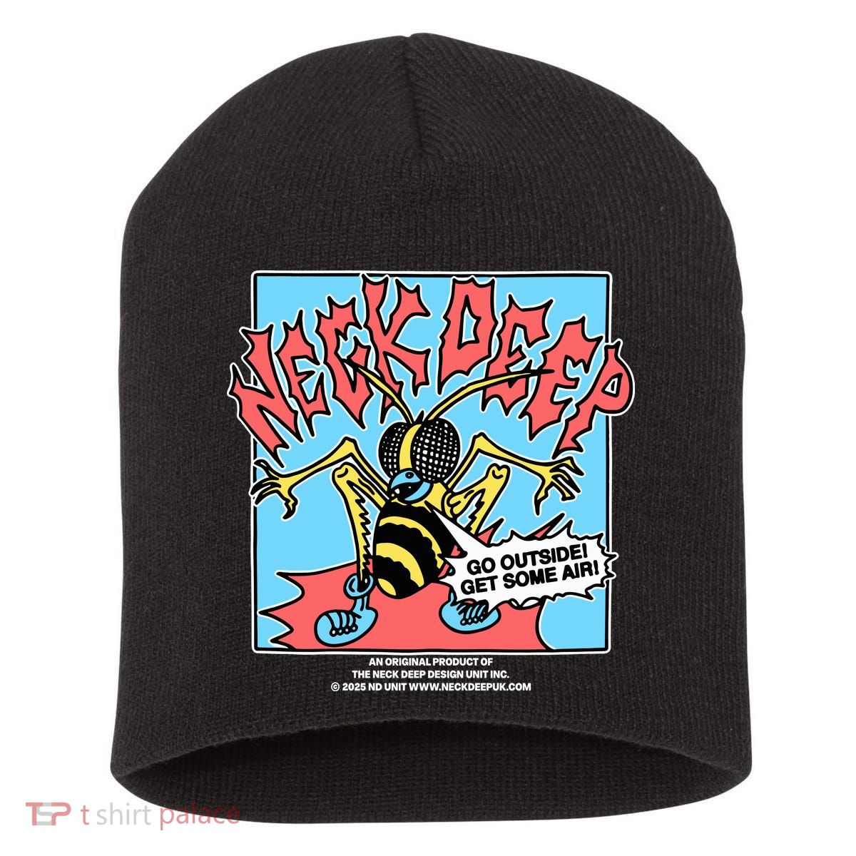 Neck Deep Go Outside Get Some Air Short Acrylic Beanie