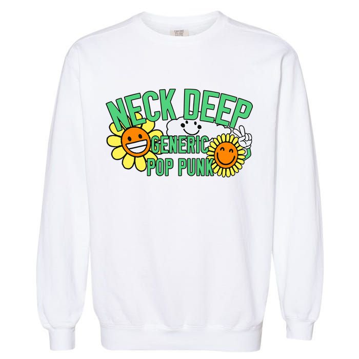 Neck Deep Generic Pop Punk Garment-Dyed Sweatshirt