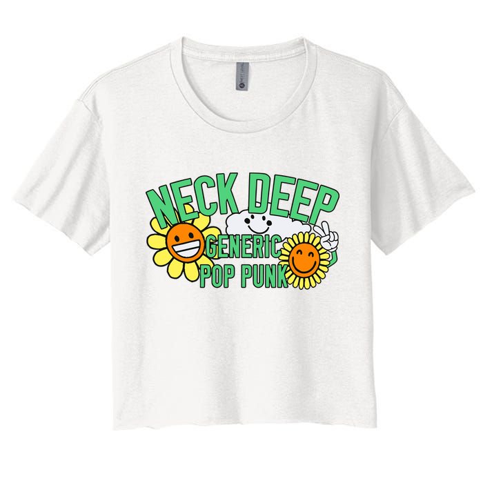 Neck Deep Generic Pop Punk Women's Crop Top Tee