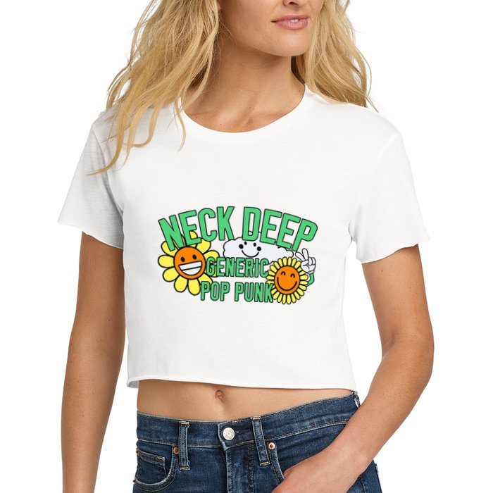 Neck Deep Generic Pop Punk Women's Crop Top Tee