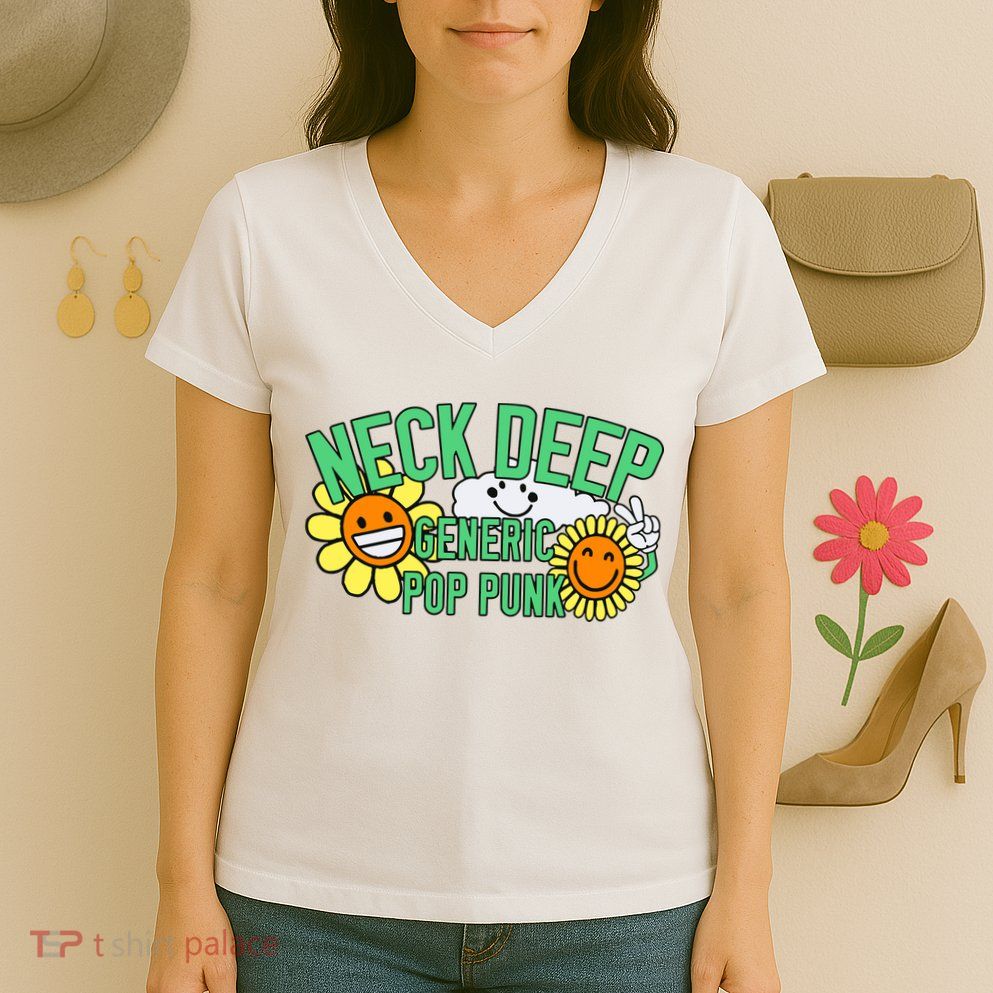 Neck Deep Generic Pop Punk Women's V-Neck T-Shirt