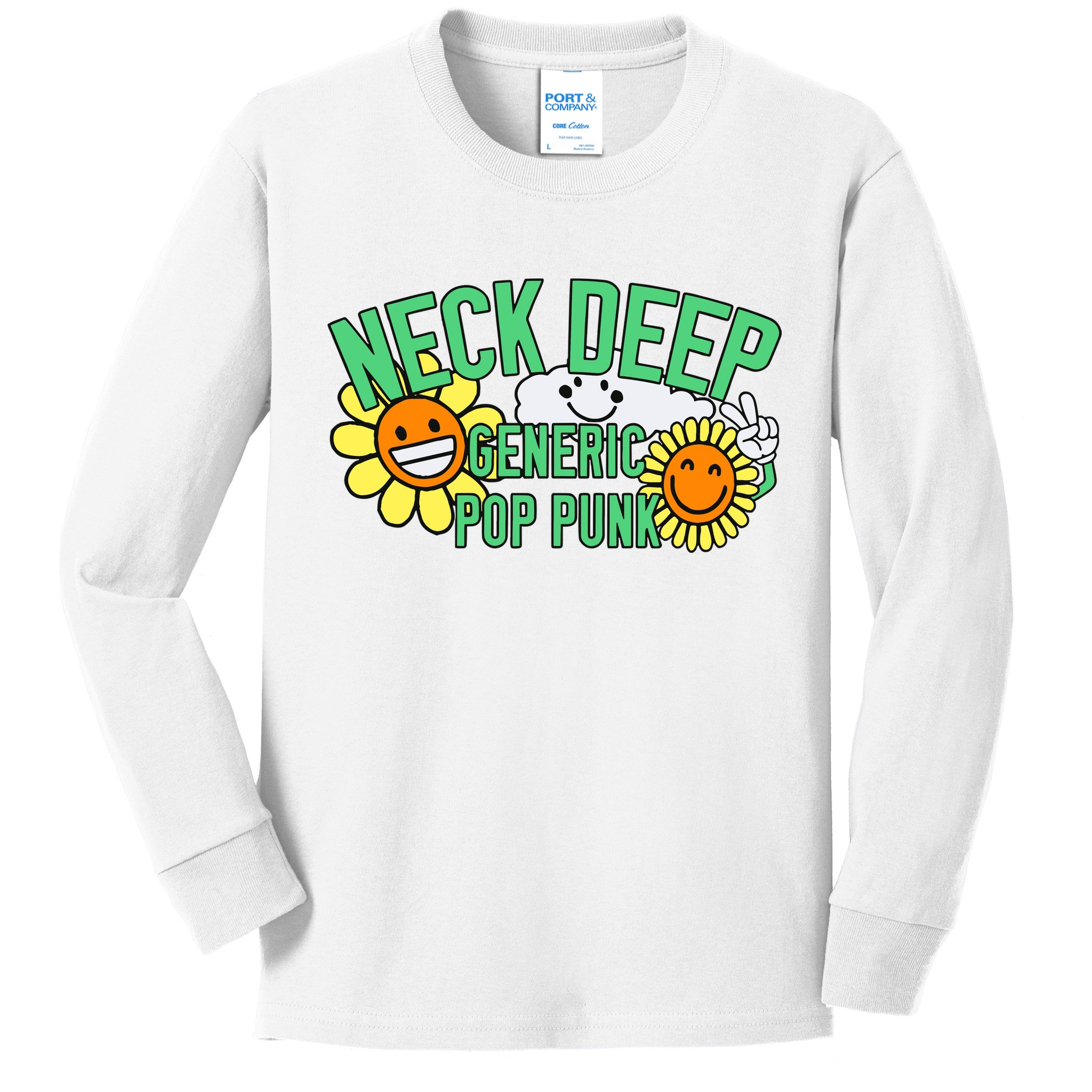 Neck Deep Generic Pop Punk Kids Long Sleeve Shirt