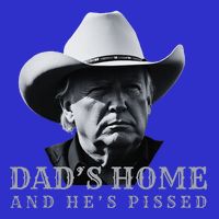 New DadS Home And HeS Pissed Dark Maga Trump DaddyS Home 16 in Basic Backpack