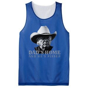 New DadS Home And HeS Pissed Dark Maga Mesh Reversible Basketball Jersey Tank