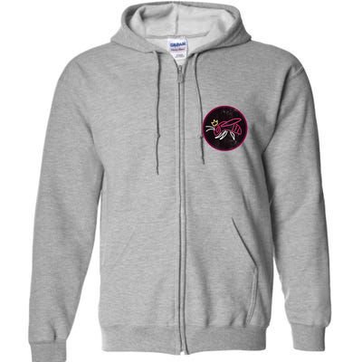 NEONMOMS Distressed Honeybee (Heather Grey) Full Zip Hoodie