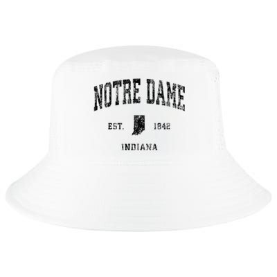 N.O.T.R.E D.A.M.E Indiana In Vintage Athletic Black Sports Design Cool Comfort Performance Bucket Hat