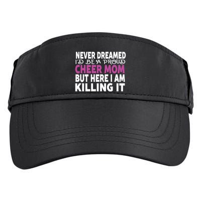 Never Dreamed I'd Be A Cheer Mom 'S Gift Adult Drive Performance Visor