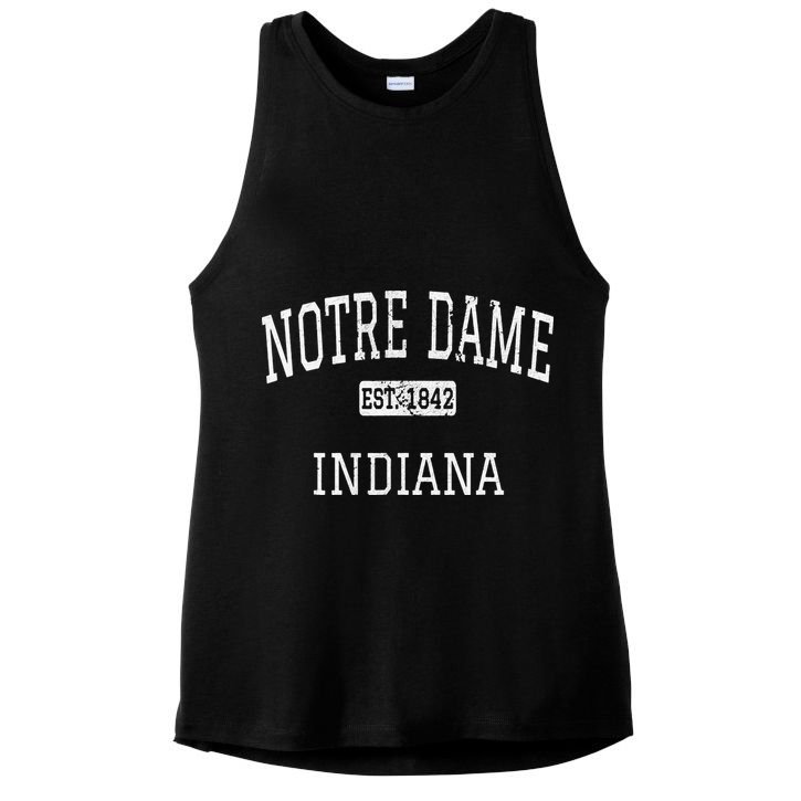 Notre Dame Indiana IN Vintage Ladies PosiCharge Tri-Blend Wicking Tank