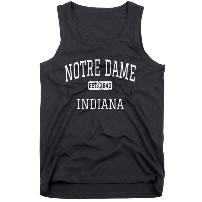 Notre Dame Indiana IN Vintage Tank Top