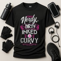 Nerdy Dirty Inked And Curvy Cooling Performance Crew T-Shirt