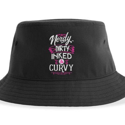 Nerdy Dirty Inked And Curvy Sustainable Bucket Hat