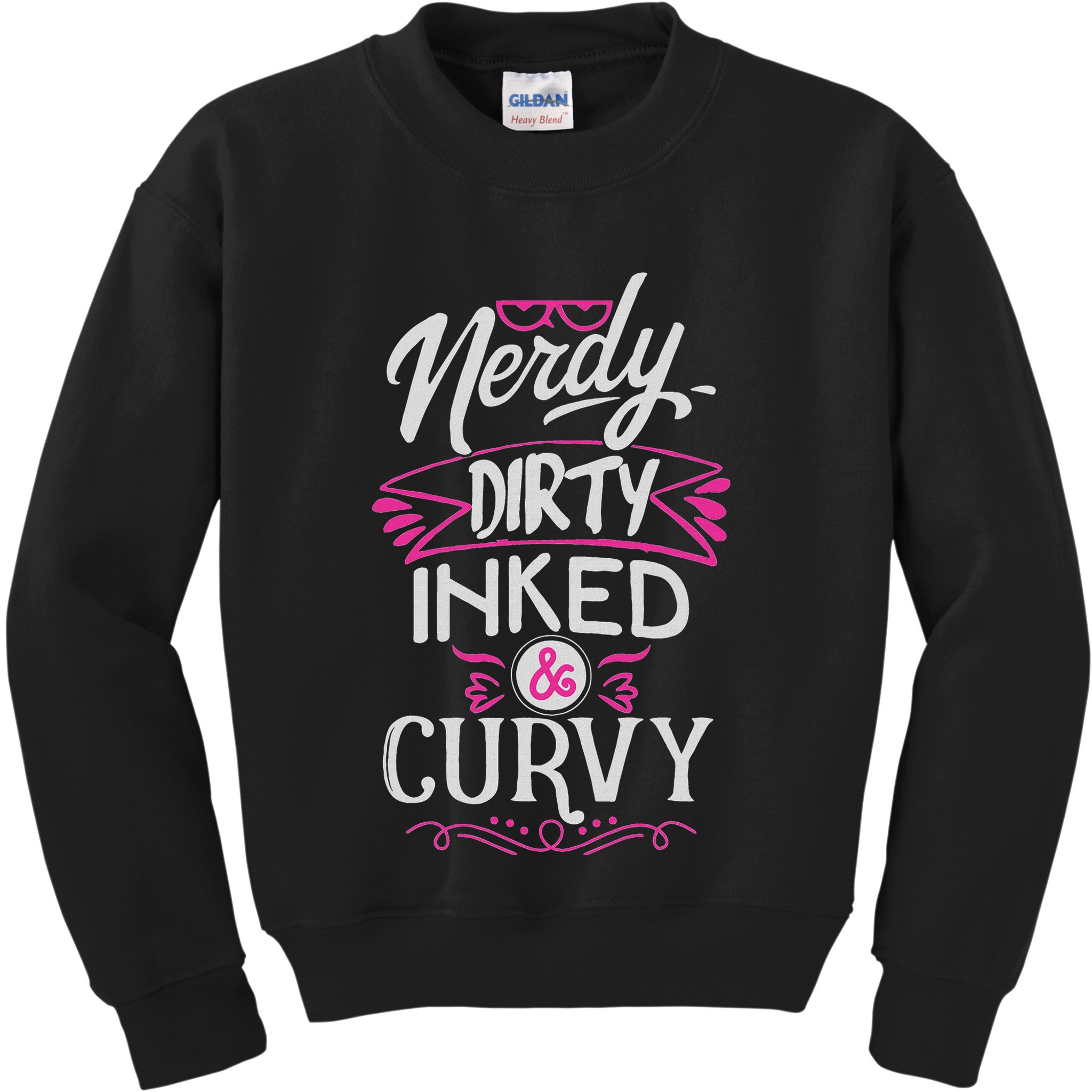 Nerdy Dirty Inked And Curvy Kids Sweatshirt