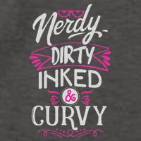 Nerdy Dirty Inked And Curvy Vector Backpack