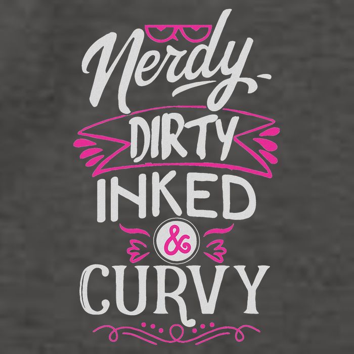 Nerdy Dirty Inked And Curvy Vector Backpack