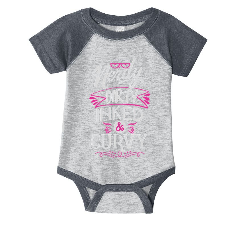Nerdy Dirty Inked And Curvy Infant Baby Jersey Bodysuit