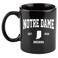 Notre Dame Indiana Est 1842 11oz C Handle Ceramic Mug