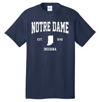 Notre Dame Indiana Est 1842 Tall T-Shirt