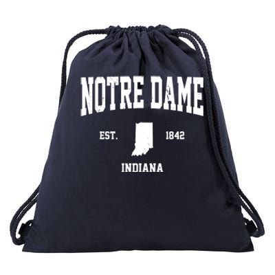 Notre Dame Indiana Est 1842 Drawstring Bag