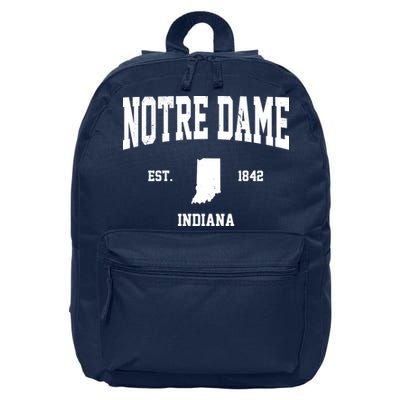 Notre Dame Indiana Est 1842 16 in Basic Backpack