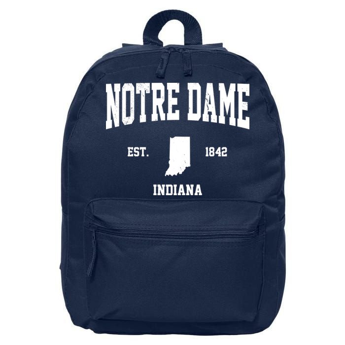 Notre Dame Indiana Est 1842 16 in Basic Backpack