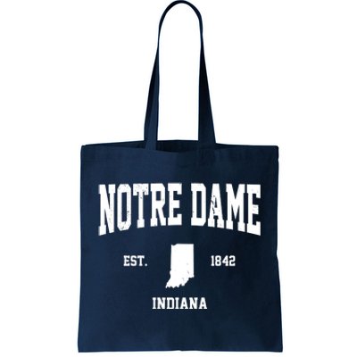 Notre Dame Indiana Est 1842 Tote Bag