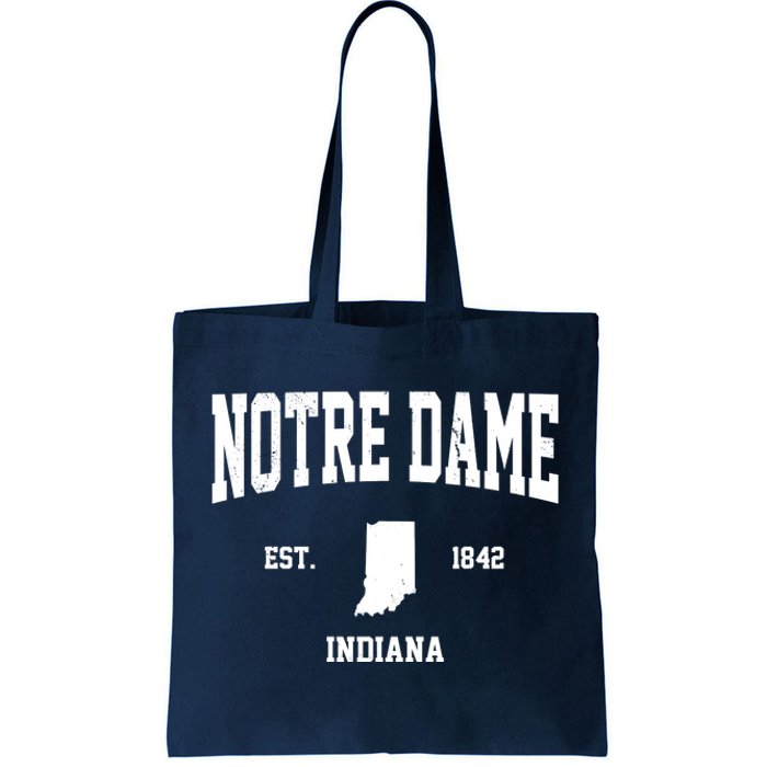 Notre Dame Indiana Est 1842 Tote Bag