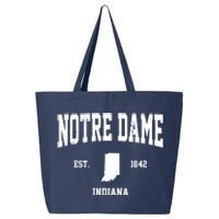 Notre Dame Indiana Est 1842 25L Jumbo Tote