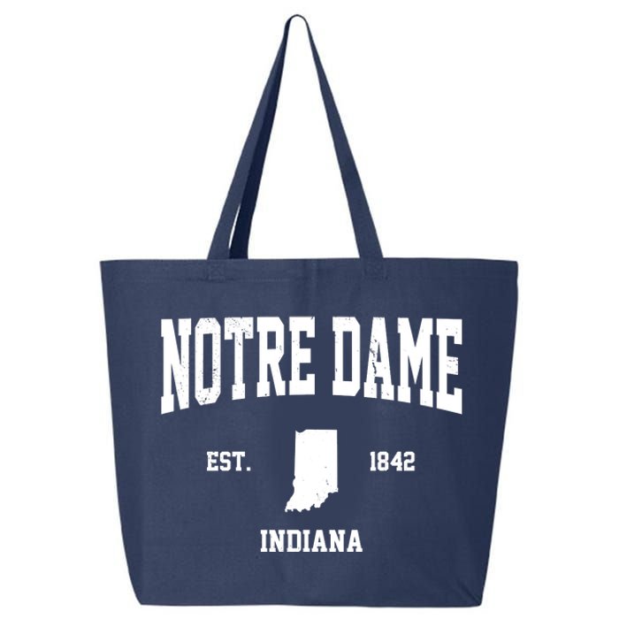 Notre Dame Indiana Est 1842 25L Jumbo Tote