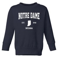 Notre Dame Indiana Est 1842 Toddler Sweatshirt